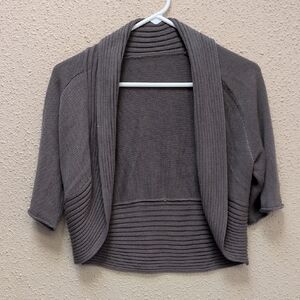 Chic Gray Open Front Women's Shrug